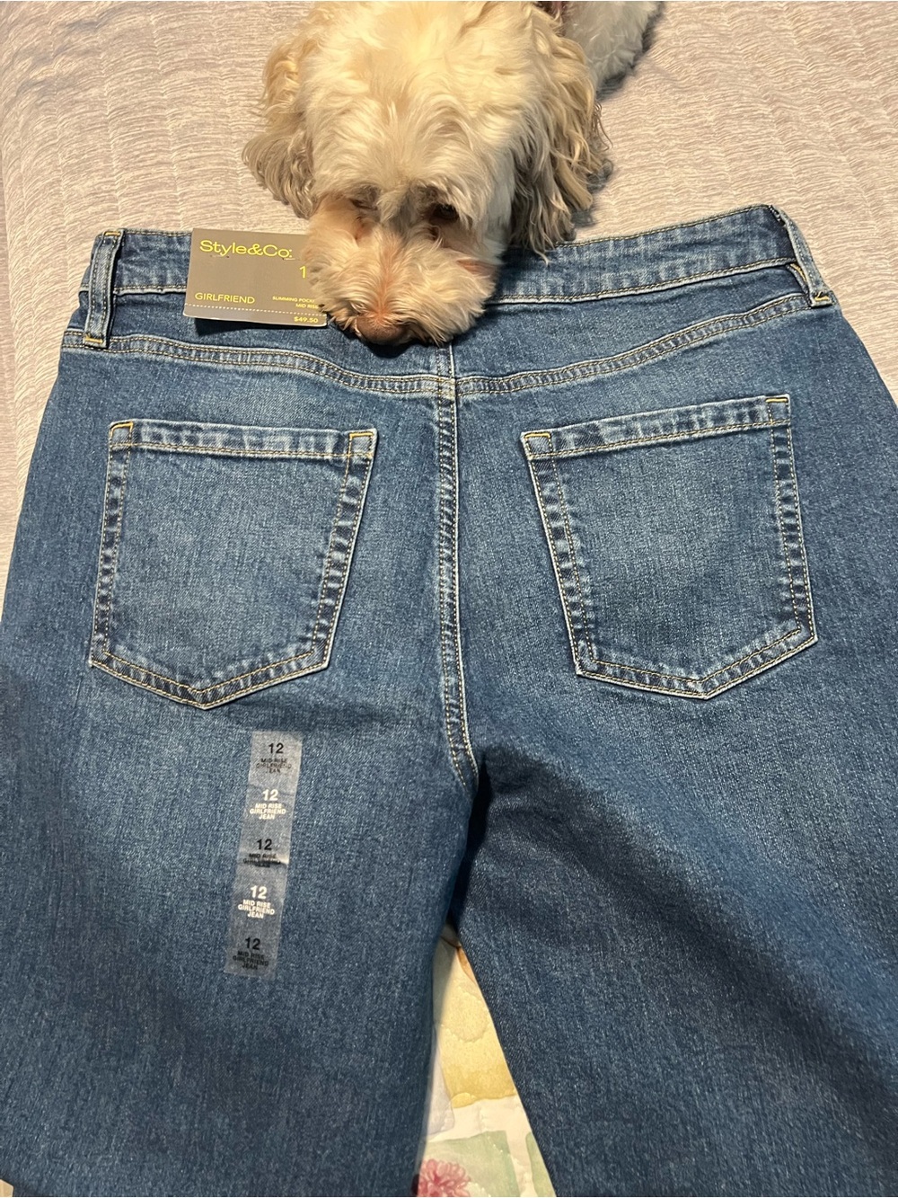 Style & Co.Girlfriend Blue Jeans - Girlfriend Fit